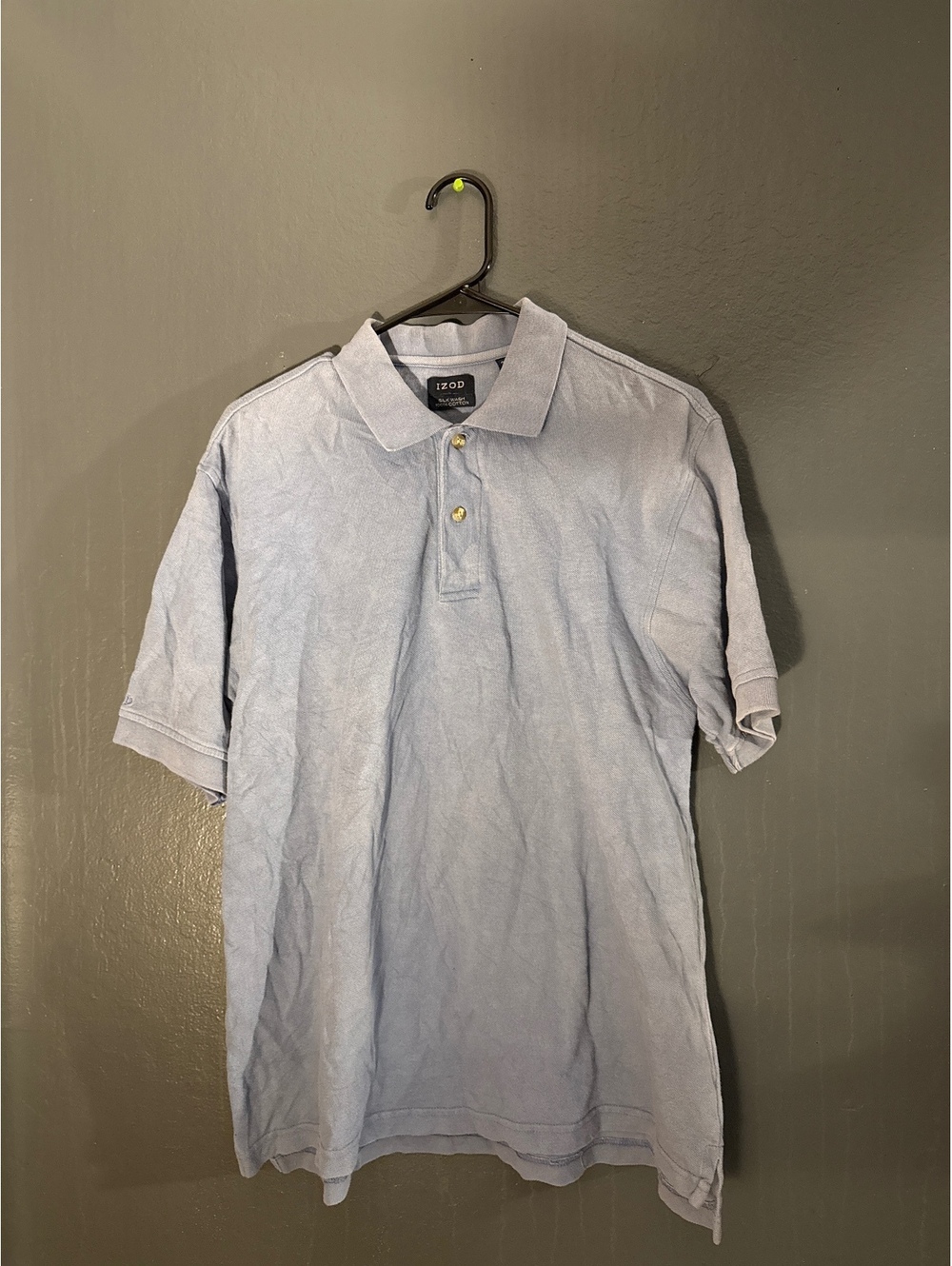 IZOD Men's Light Blue Cotton Polo Shirt